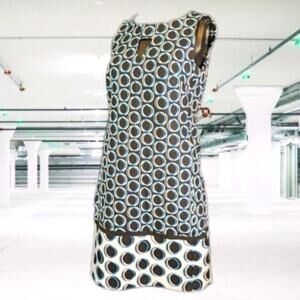 Nine West  4 sleeveless, cut out, shift dress. Office, travel, fall-winter